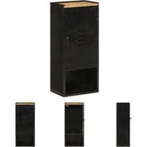 Badschrank 40x27x90 cm Eisen und Massivholz Mango - Badezimmermöbel-Sets - The Living Store