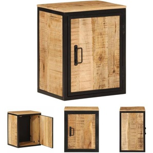 Badschrank 40x30x50 cm Massivholz Mango und Eisen - Badezimmermöbel-Sets - Braun - The Living Store