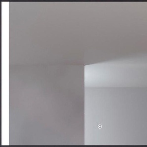 Badspiegel Libra Quadratisch, Badzimmerspiegel mit LED Beleuchtung (1-St), Touchpanel für Lichtsteuerung, Dimmbar Spiegel, Dänisches Design