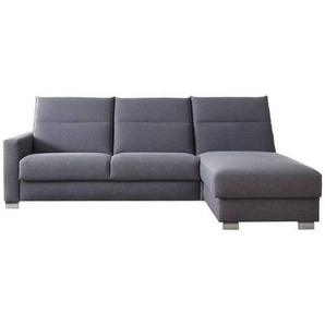 Bali Eckschlafsofa, Anthrazit, Textil, 3-Sitzer, 278x84-105x186 cm, Made in Germany, Oeko-Tex® Standard 100, Rücken echt, individuell planbar, Wohnzimmer, Sofas & Couches, Wohnlandschaften