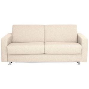 Bali Schlafsofa Messina, Natur, Textil, Uni, 3-Sitzer, 195x84x100 cm, Typenauswahl, Fußauswahl, Lederauswahl, Stoffauswahl, Liegefunktion, Armteilvarianten, Rücken echt, Kinder- & Jugendzimmer, Jugendmöbel, Jugendsofas