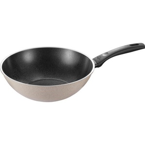 Ballarini WOK Ledro, Schwarz, Beige, Metall, rund, 48x29.5x13.5 cm, antihaftbeschichtet, Kochen, Pfannen, Woks