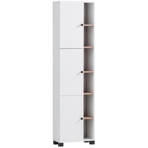 Balto Hochschrank mit Regal Platin