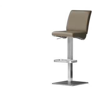 Barhocker Leder Vittoria ¦ braun ¦ Maße (cm): B: 40 H: 87 T: 50