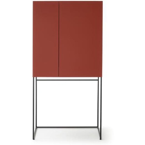 Barschrank Amaya, indisch rot, inkl. Beleuchtung