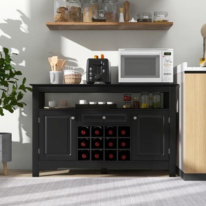 Barschrank Basford mit Weinregal