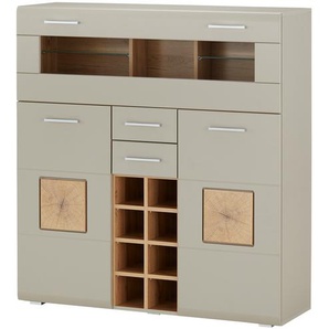 Barschrank  Cortina ¦ grau ¦ Maße (cm): B: 120 H: 129 T: 37