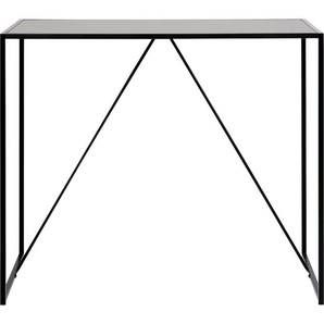 Bartisch ACTONA GROUP Tische Gr. B/H/T: 120 cm x 105 cm x 60 cm, schwarz (esche schwarz, matt esche schwarz) mit schmalem Metallfuß, Breite 120 cm, in weiteren Variationen