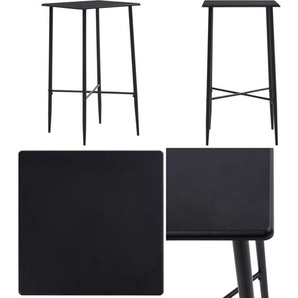 Bartisch Schwarz 60 x 60 x 111 cm mdf - Bartisch - Bartische - Home & Living - Schwarz