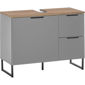 BASIC by Balculina Waschbeckenunterschrank Denver Waschbeckenunterschrank, Badezimmerschrank BxHxT 80x60x35 (1-St) Breite 80 cm, Tür L/R montierbar, Softclose