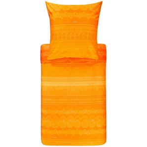 Bassetti Bettwäsche Brunelleschi, Orange, Textil, Ornament, 200x200 cm, Textiles Vertrauen - Oeko-Tex®, pflegeleicht, bügelleicht, Schlaftextilien, Bettwäsche, Bettwäsche, Wendebettwäsche