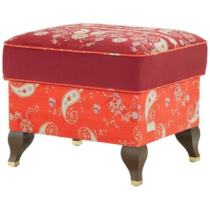 bassetti by SCHRÖNO Hocker Ferrara - rot - Materialmix - 58 cm - 45 cm - 48 cm | Möbel Kraft