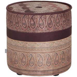 bassetti by SCHRÖNO Pouf Tinetto - lila/violett - Materialmix - 44 cm - [43.0] | Möbel Kraft