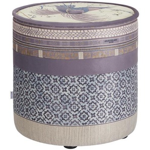 bassetti by SCHRÖNO Pouf Tinetto - lila/violett - Materialmix - 44 cm - [43.0] | Möbel Kraft