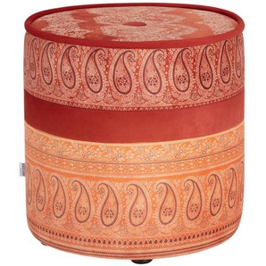 bassetti by SCHRÖNO Pouf Tinetto - orange - Materialmix - 44 cm - [43.0] | Möbel Kraft