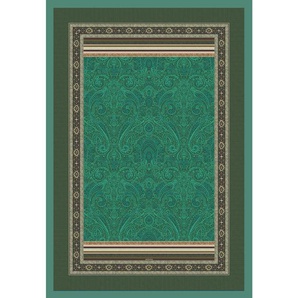Bassetti Plaid Maser, Waldgrün, Textil, Ornament, 135x190 cm, Schlaftextilien, Bettwäsche, Tagesdecken