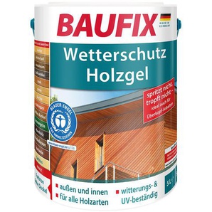 BAUFIX BAUFIX Wetterschutz-Holzgel, seidenglänzend, 5 Liter