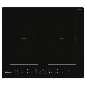 Bauknecht Induktionskochfeld, Schwarz, Metall, Glas, 60x5x52 cm, Kindersicherung, Restwärmeanzeige je Kochzone, Topferkennung, Edelstahlrahmen, Küchen, Küchenelektrogeräte, Kochfelder, Induktionskochfelder
