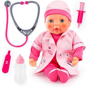 Bayer Babypuppe Puppe, 38 cm mit Doktor-Set (5-tlg)