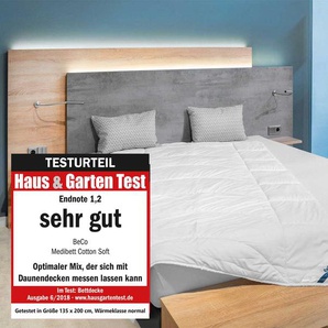 BeCo BeCo Ganzjahres-Bettdecke »Medibett Cotton Soft«, Mono-Steppdecke, perfekte Klimatisierung