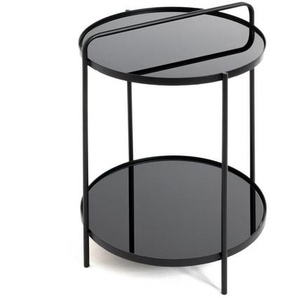 Xxxl Beistelltisch, Schwarz, Metall, rund, rund, 38x51x38 cm, Wohnzimmer, Wohnzimmertische, Beistelltische, Beistelltische Metall