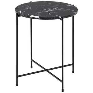 Xxxl Beistelltisch, Schwarz, Stein, rund, Rundrohr, 42x45x42 cm, Reach, gastro- und objekttauglich, einfacher Aufbau, Wohnzimmer, Wohnzimmertische, Beistelltische