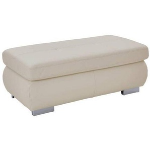 Beldomo Premium Hocker Beldomo premium, Weiß, Leder, Echtleder, Rindleder, rechteckig, 129x45x64 cm, Goldenes M, Fußauswahl, Lederauswahl, Stoffauswahl, Wohnzimmer, Hocker, Sitzhocker