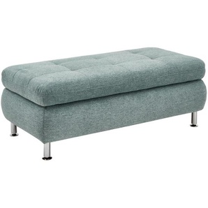 Beldomo Style Hocker, Blau, Textil, rechteckig, 129x47x64 cm, Goldenes M, Wohnzimmer, Hocker, Sitzhocker