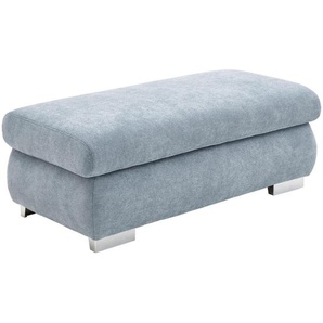 Beldomo Style Hocker, Hellblau, Textil, rechteckig, 129x49x64 cm, Goldenes M, Fußauswahl, Stoffauswahl, Wohnzimmer, Hocker, Sitzhocker