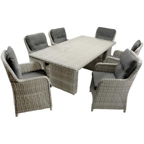 bellavista® Dining-Lounge Ria grau 7-teilig