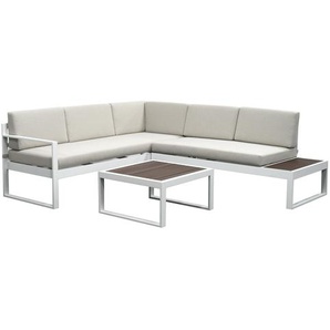 bellavista® Ecklounge-Set Lima weiß/beige 5-teilig