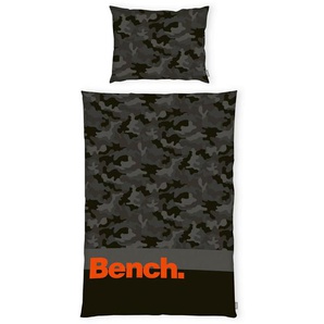 Bench Wendebettwäsche, Grau, Schwarz, Textil, Camouflage, 135x200 cm, Oeko-Tex® Made IN Green, Schlaftextilien, Bettwäsche, Bettwäsche, Wendebettwäsche