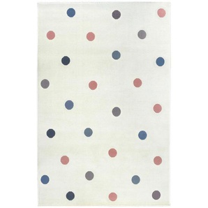 Bennjen Kinderteppich Happy Rugs, Creme, Textil, Punkte, rechteckig, 160x230 cm, Textiles Vertrauen - Oeko-Tex®, Hohenstein, Oeko-Tex® Standard 100, für Fußbodenheizung geeignet, in verschiedenen Größen erhältlich, antistatisch, pflegeleicht,