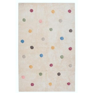 Bennjen Kinderteppich Happy Rugs, Mehrfarbig, Natur, Textil, Punkte, rechteckig, 160x230 cm, für Fußbodenheizung geeignet, Teppiche & Böden, Teppiche, Kinderteppiche