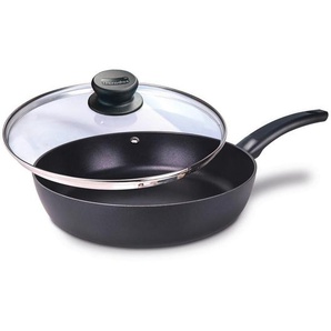 Berndes Schmorpfanne Specials, Schwarz, Metall, 29.3x8.5x48 cm, PFOA-frei, antihaftbeschichtet, ergonomischer Griff, Kochen, Pfannen, Bratpfannen