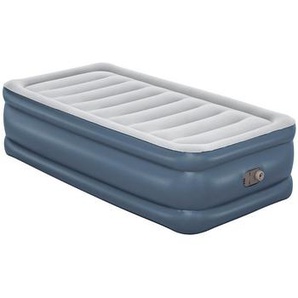 Bestway Luftbett, Grau, Hellblau, Kunststoff, 97x51x191 cm, RoHS, Dekra, integrierte elektrische Pumpe, beflockte Schlafseite, Schlafzimmer, Betten, Gästebetten, Luftbetten