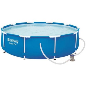 Bestway Pool 56679Gs, Blau, Weiß, Metall, Kunststoff, Uni, 76 cm, Freizeit, Pools und Wasserspaß, Aufstellpools, Aufstellpools