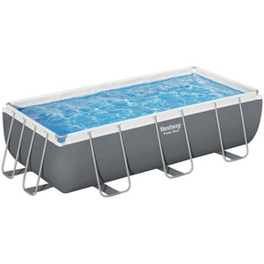 Bestway Pool, Grau, Metall, Kunststoff, Mosaik, 201x100x404 cm, RoHS, Freizeit, Pools und Wasserspaß, Aufstellpools, Aufstellpools