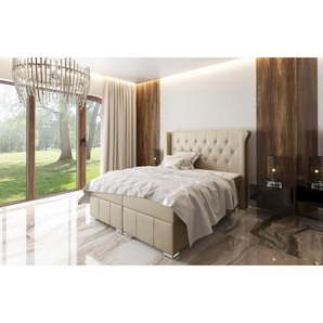 Bett 160x200 MASSI beige Monolith 04