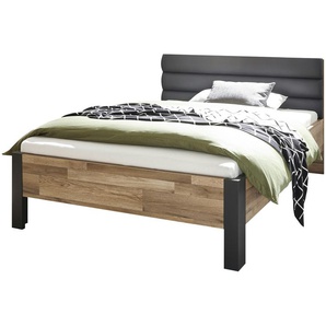 Bett - holzfarben - Materialmix - 146 cm - 96 cm - 213 cm | Möbel Kraft