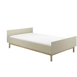 Bett  Miloo ¦ beige ¦ Maße (cm): B: 126 H: 62,7