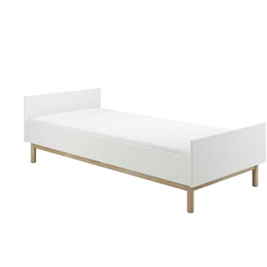 Bett Miloo - weiß - Materialmix - 95,8 cm - 62,7 cm | Möbel Kraft