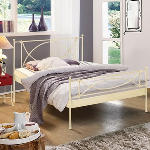 Bett Ordino, anthrazit, 90x210 cm, mit Fußteil – Bettrahmenhöhe  43  cm