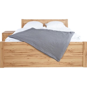 Bett PRIESS Husum Schlafzimmer Jugendzimmer Rahmenbett, beige (astkernbuchefarben), B:190cm H:85cm L:208cm, Betten, Bettgestell Jugendbett, mit Komforthöhe verschiedene Ausführungen hochwertige Premium Qualität