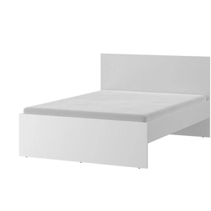 Bett - weiß - Materialmix - 125,3 cm - 87,5 cm - 204,9 cm | Möbel Kraft