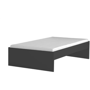 Bett X Dark - schwarz - Materialmix - 125,4 cm - 43,7 cm | Möbel Kraft