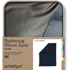 Bettbezug Woven Satin Fade mit feinen Streifen, Schlafgut (1 St), mit Farbverlauf, Mix & Match: passender Kissenbezug erhältlich