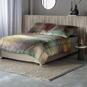 Bettwäsche IRISETTE Tokio 8570, bunt (multi), B/L: 140cm x 200cm, , Mako-Satin, B/L: 90cm x 70cm, Mako-Satin, Obermaterial: 100% Baumwolle, Bettwäsche, seidiger Glanz