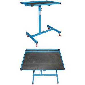 Werkbank BGS Fahrbarer Beistelltisch, blau, B:38,4cm H:39cm L:14cm, Metall, Werkbänke, max. Belastbarkeit 23 kg, Höhe einstellbar