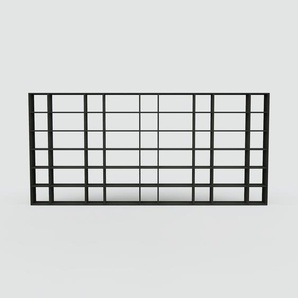 Bibliotheksregal Schwarz - Individuelles Regal für Bibliothek: Einzigartiges Design - 493 x 232 x 34 cm, konfigurierbar
